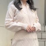 【セットアップ対応アイテム】 キルティングニットパーカー