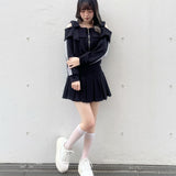 リボンオフショルセットアップ