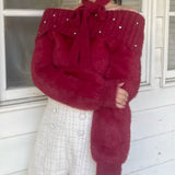 【予約商品 12月中旬発送】
ビジュオフショルニット