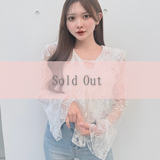 【SALE】ラッフルリボンブラウス
