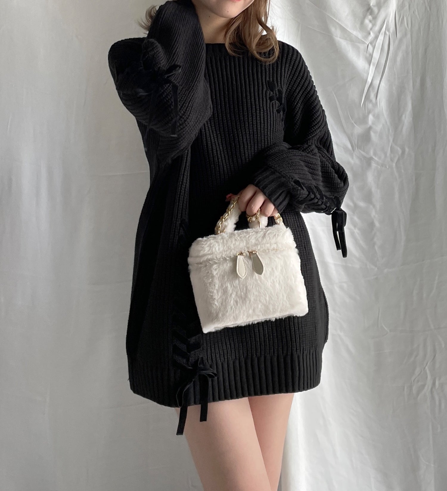 【予約商品 1月下旬発送】レーシングニットワンピース