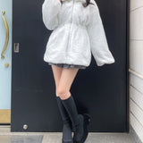 ウエスト絞りファージャケット