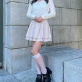 スリットリボンスリーブトップス