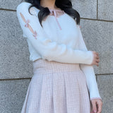 スリットリボンスリーブトップス