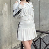 リボンオフショルセットアップ