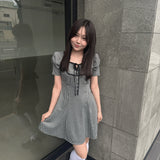 【予約商品　4月上旬発送予定】パイピングリボンワンピース