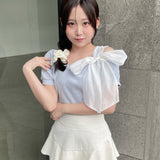 スクエアビックリボントップス