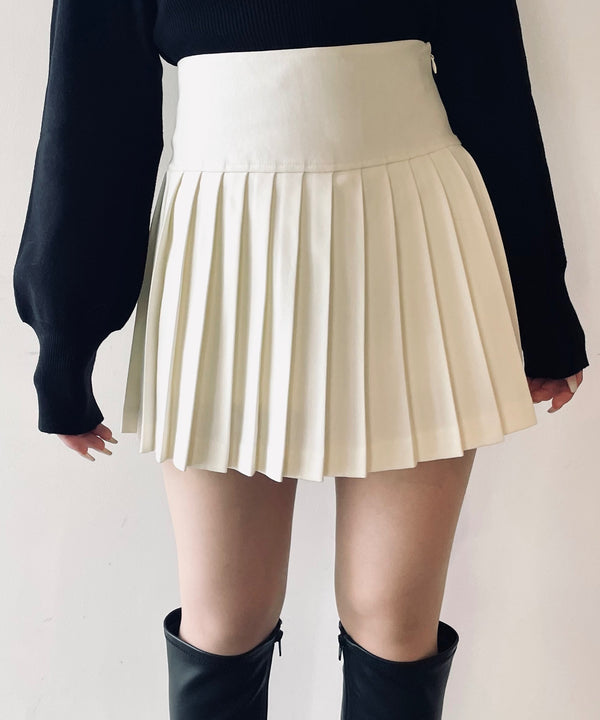 ロー切替ミニプリーツスカパン