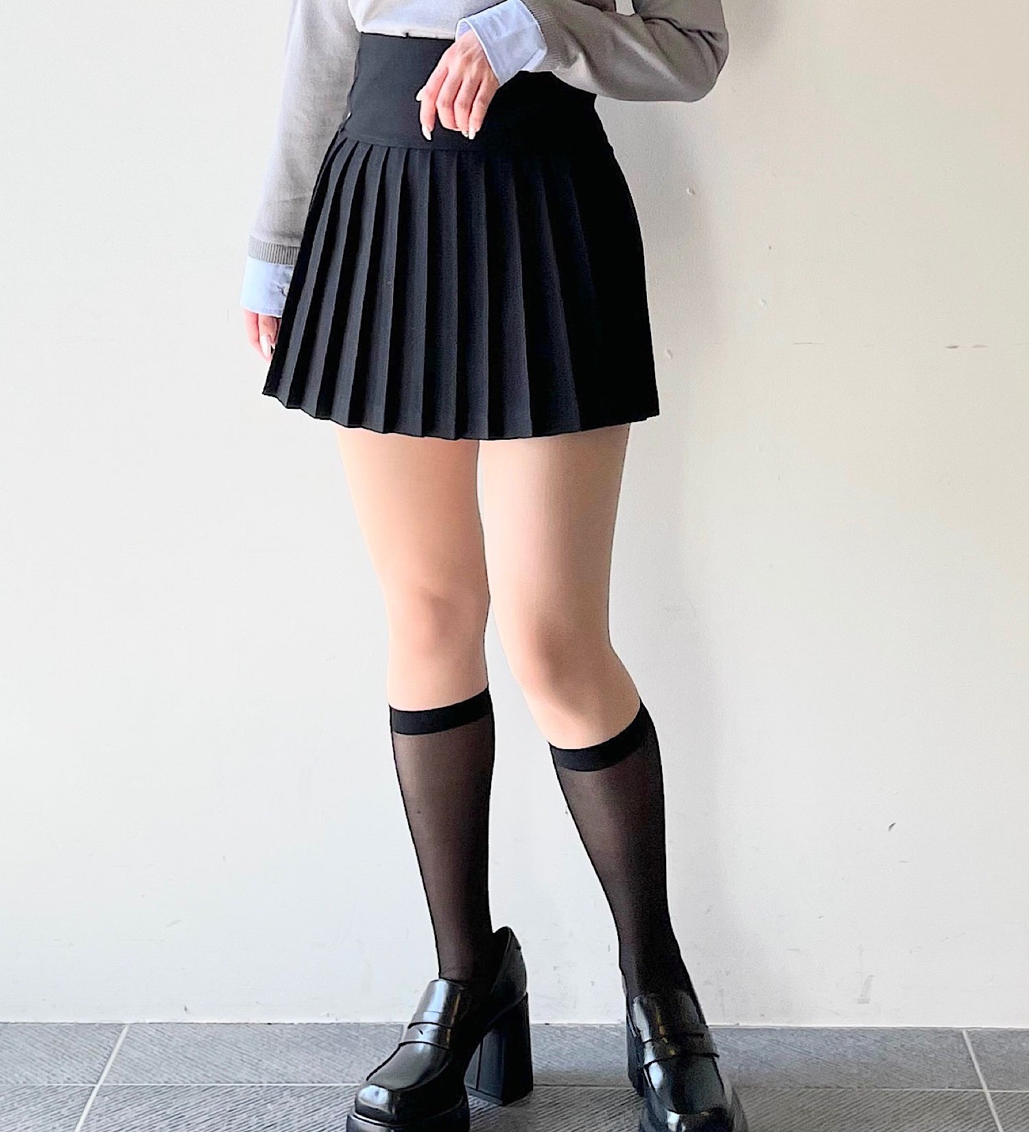 ロー切替ミニプリーツスカパン
