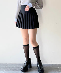 ロー切替ミニプリーツスカパン