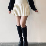 ロー切替ミニプリーツスカパン