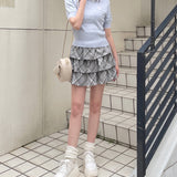ポロ衿半袖ニット