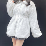 ウエスト絞りファージャケット