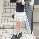 リボンレイヤードトップス