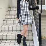 フロントアキリボンニットワンピース