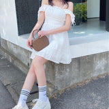 2way肩リボンミニワンピース
