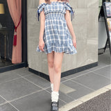 2way肩リボンミニワンピース