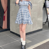 2way肩リボンミニワンピース