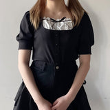 レイヤード風半袖カットソー