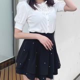レイヤード風半袖カットソー