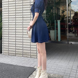 フロントジップワンピース
