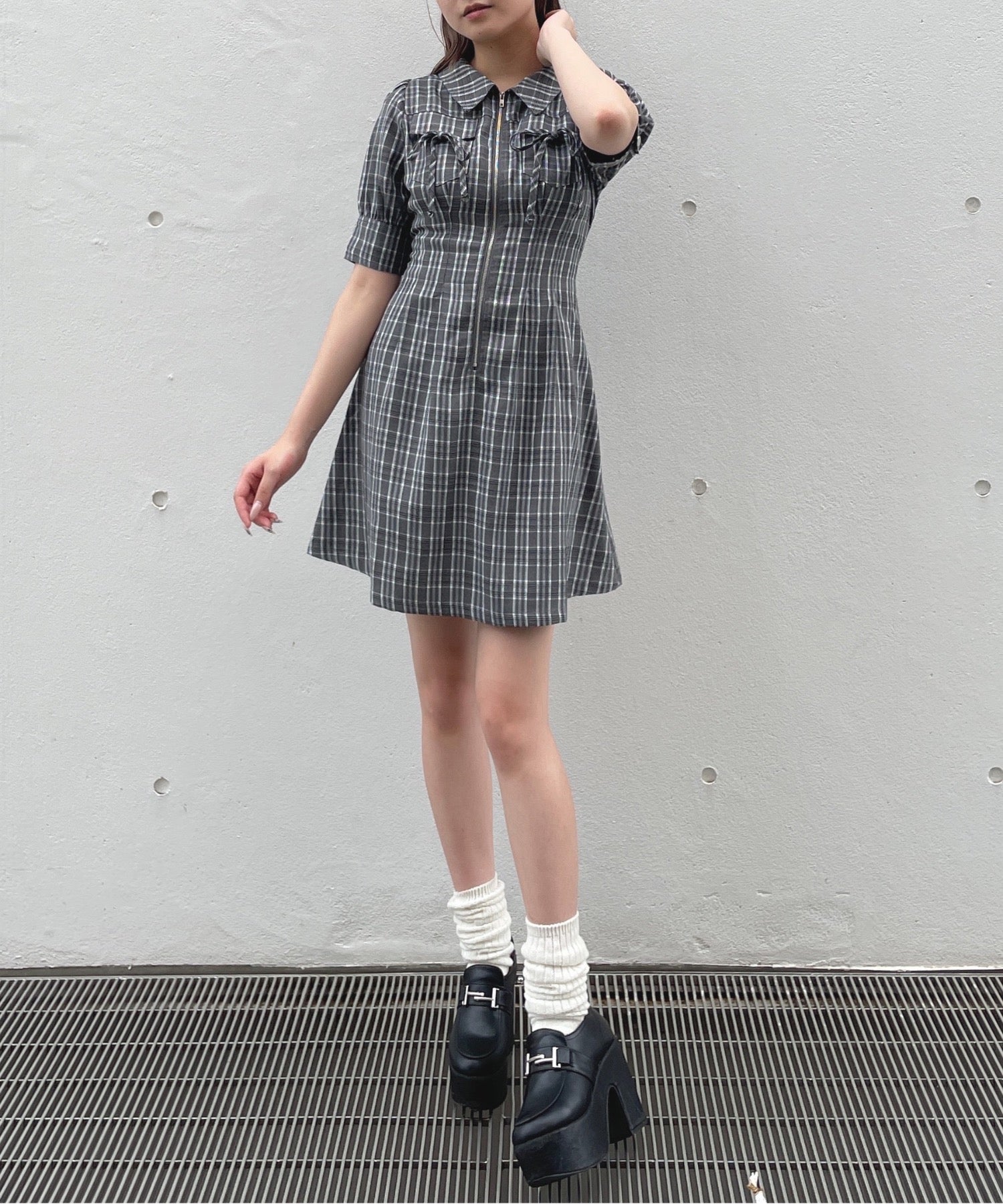 ワンウェイ one way フロントジップワンピース フロントジップワンピース – PARK by one way（パークバイ