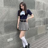 リボンレイヤードトップス