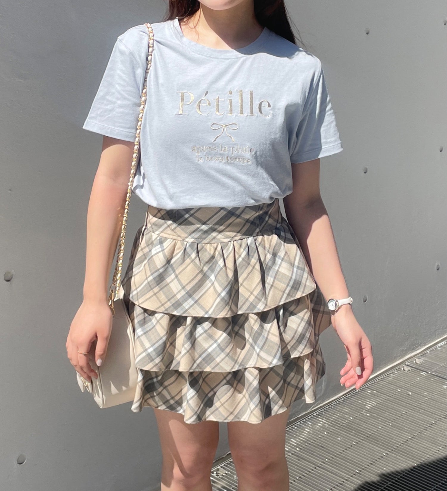 リボン刺繍Tシャツ