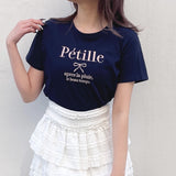 リボン刺繍Tシャツ