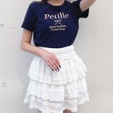 リボン刺繍Tシャツ