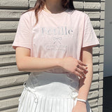 リボン刺繍Tシャツ