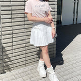 リボン刺繍Tシャツ