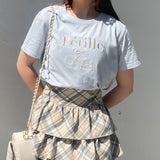 リボン刺繍Tシャツ