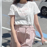 リボン刺繍Tシャツ