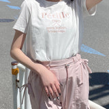 リボン刺繍Tシャツ