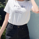 リボン刺繍Tシャツ