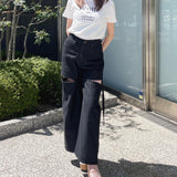 リボン刺繍Tシャツ