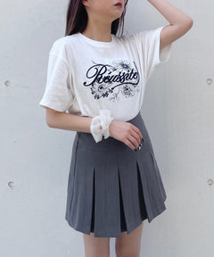 フラワープリントTシャツ