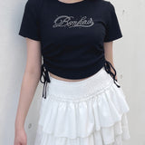 ストーンロゴドロストTシャツ