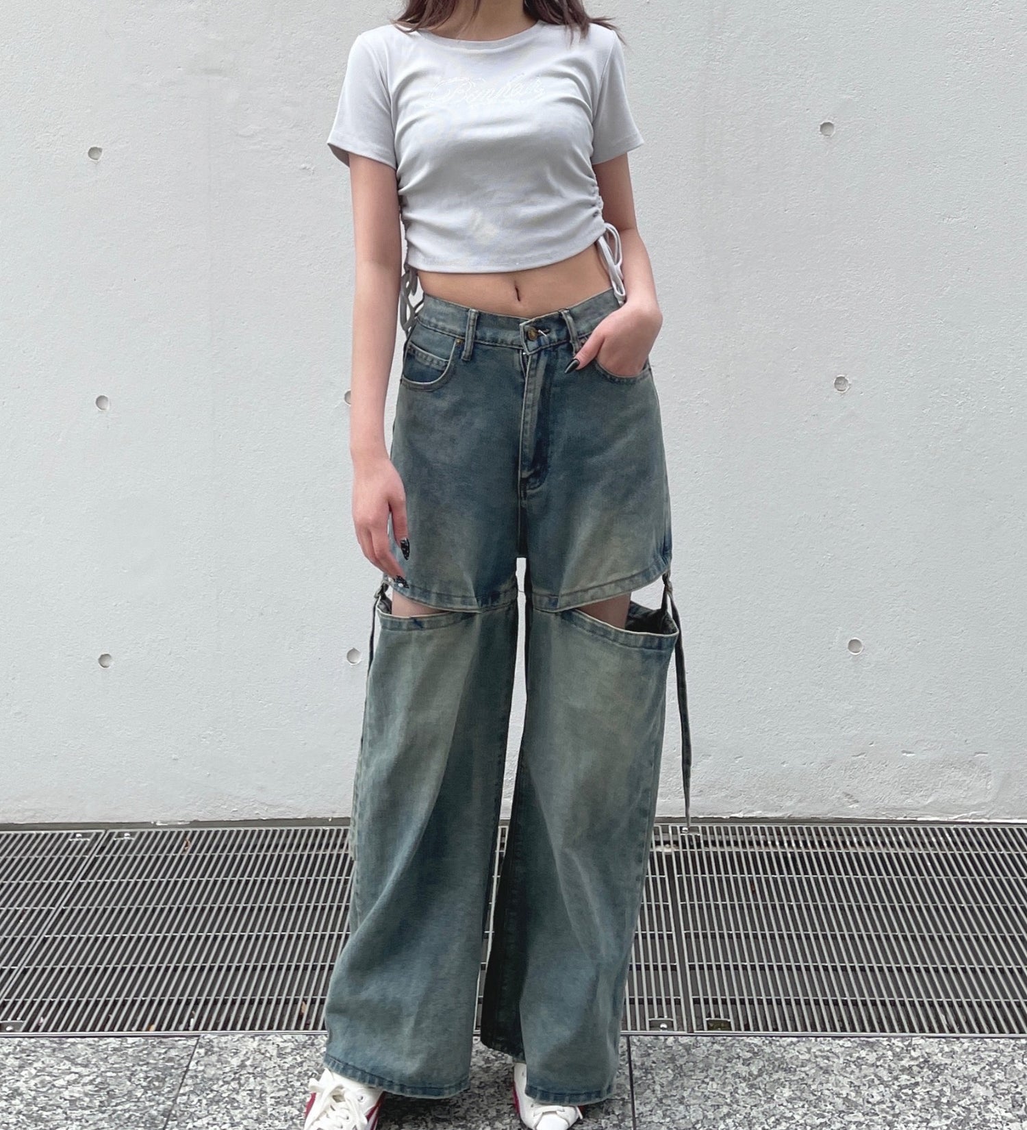 セパレートデニムパンツ