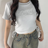 ストーンロゴドロストTシャツ