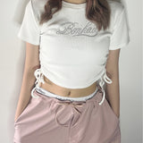 ストーンロゴドロストTシャツ