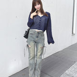 スパンコールニットカーディガン