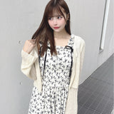 スパンコールニットカーディガン