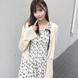 スパンコールニットカーディガン