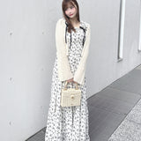 スパンコールニットカーディガン