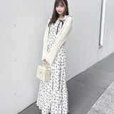 スパンコールニットカーディガン