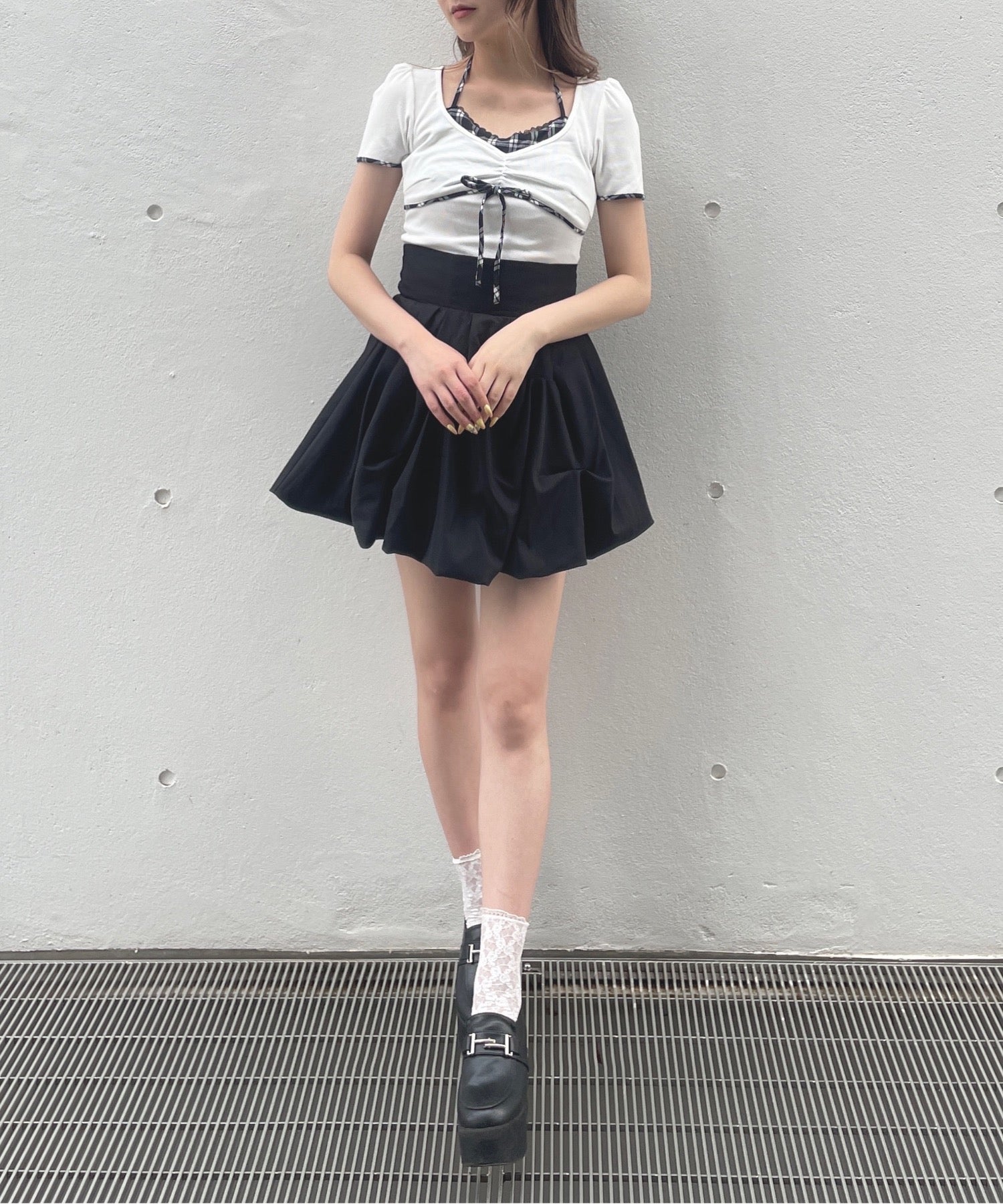 新品未使用　訳あり　チェックレイヤードトップス 150cm チェックレイヤードトップス – PARK by one way（パークバイ