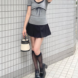 チェックレイヤードトップス