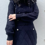 【セットアップ対応アイテム】 キルティングニットパーカー